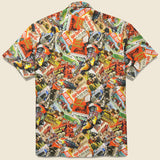 Hot Rod Print Camp Shirt - Gitman Vintage - STAG Provisions - Tops - S/S Woven - Other Pattern