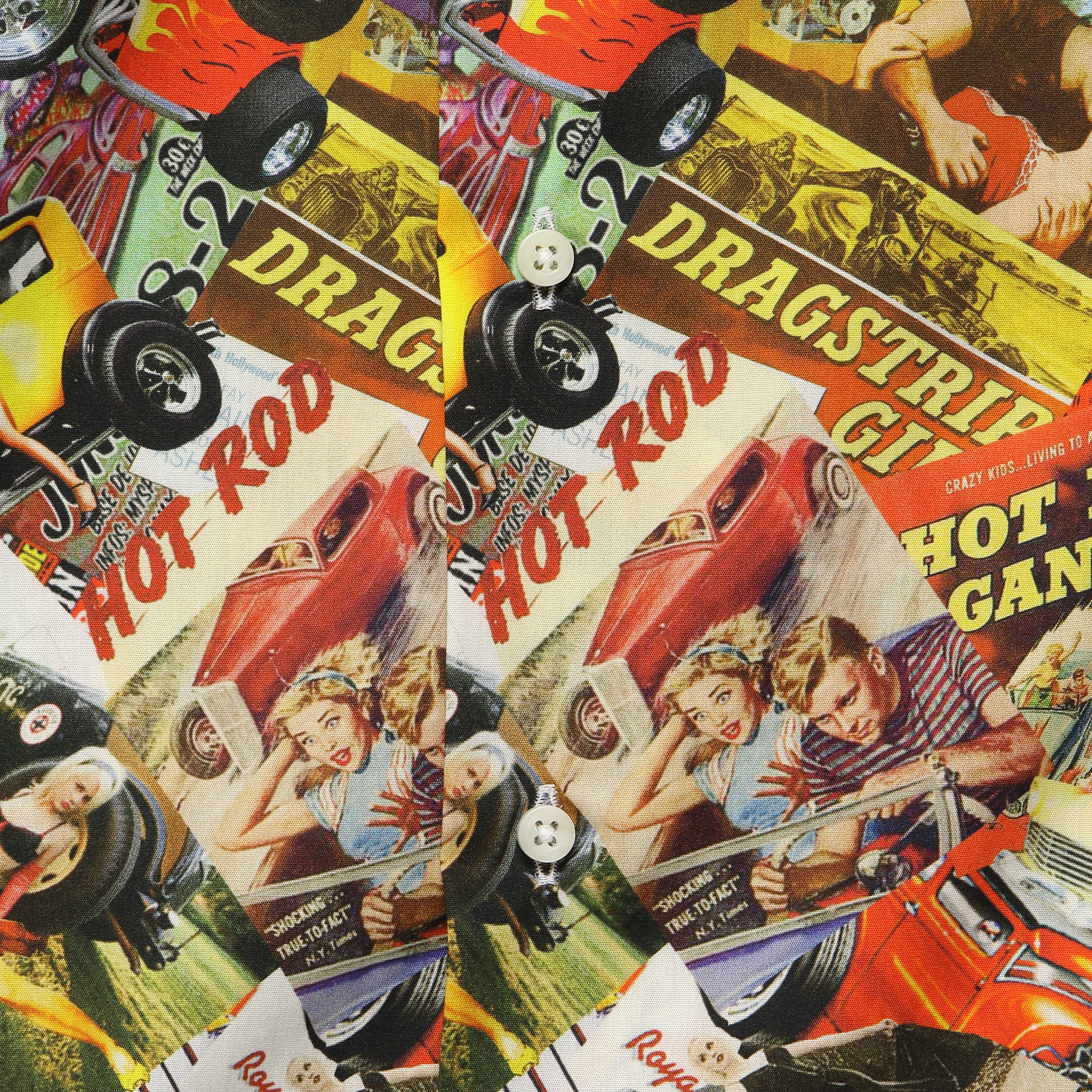 Hot Rod Print Camp Shirt - Gitman Vintage - STAG Provisions - Tops - S/S Woven - Other Pattern