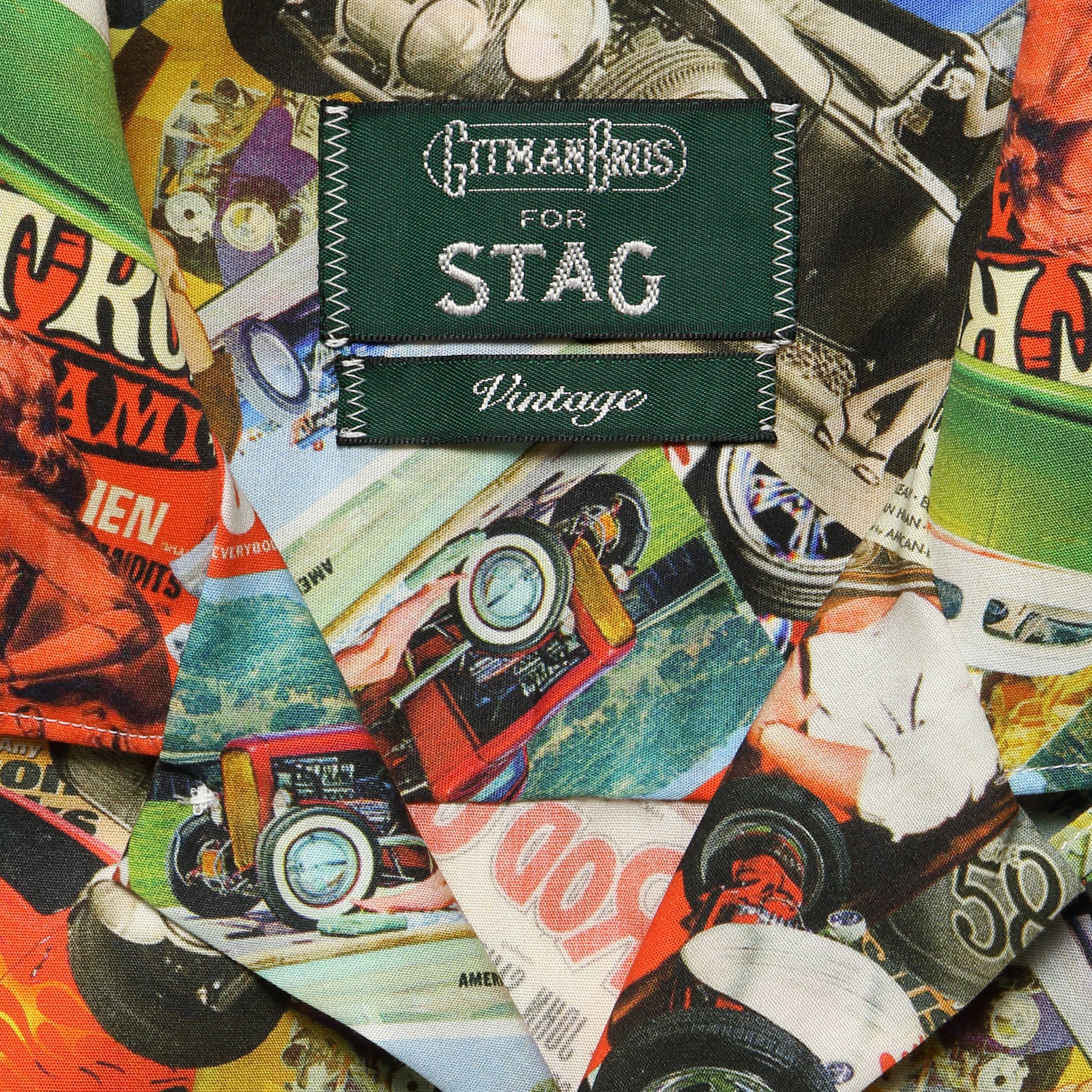 Hot Rod Print Camp Shirt - Gitman Vintage - STAG Provisions - Tops - S/S Woven - Other Pattern