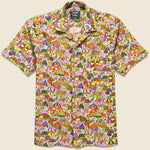 Mushroom Print Camp Shirt - Gitman Vintage - STAG Provisions - Tops - S/S Woven - Other Pattern