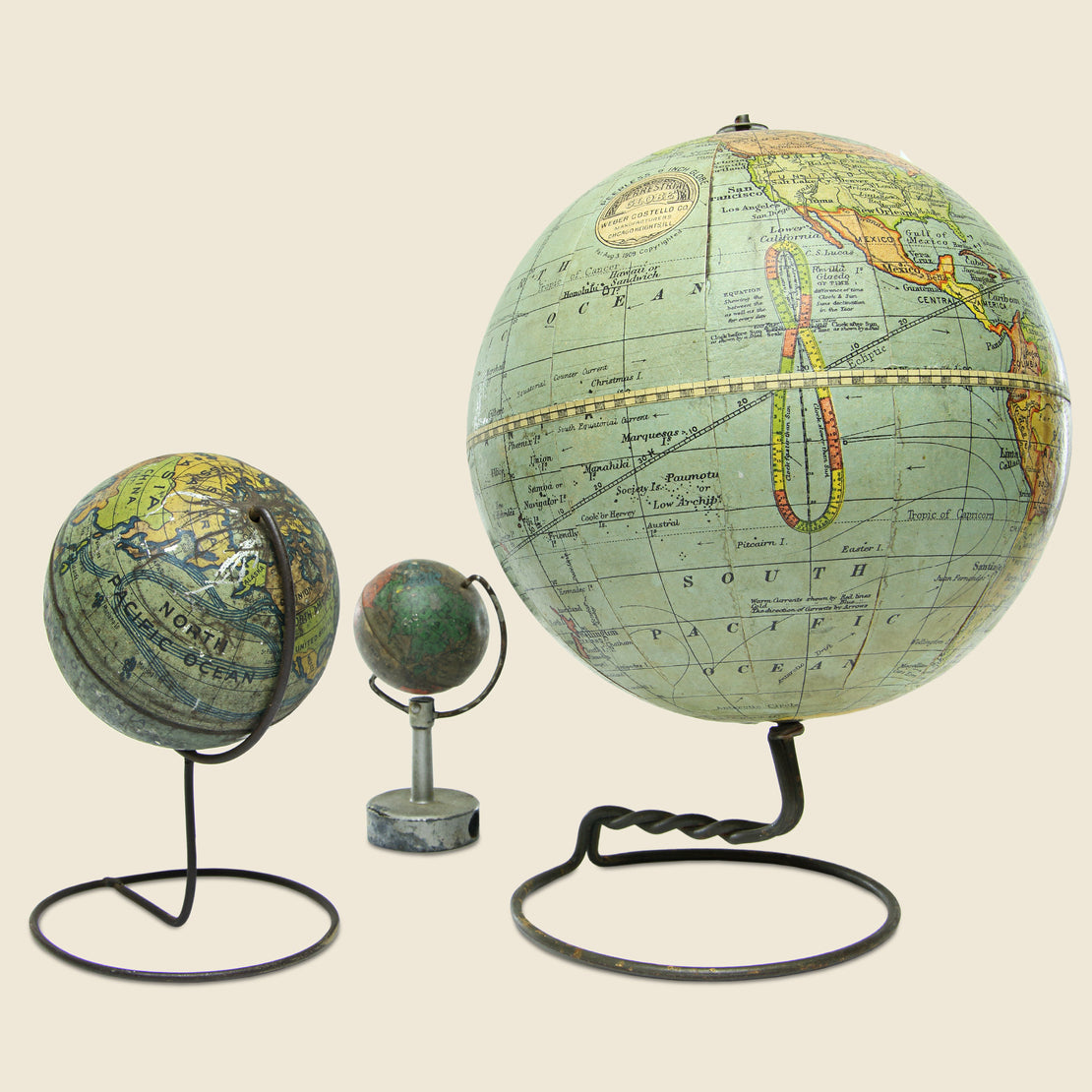 Vintage Globe Set - Vintage - STAG Provisions - Gift - Miscellaneous
