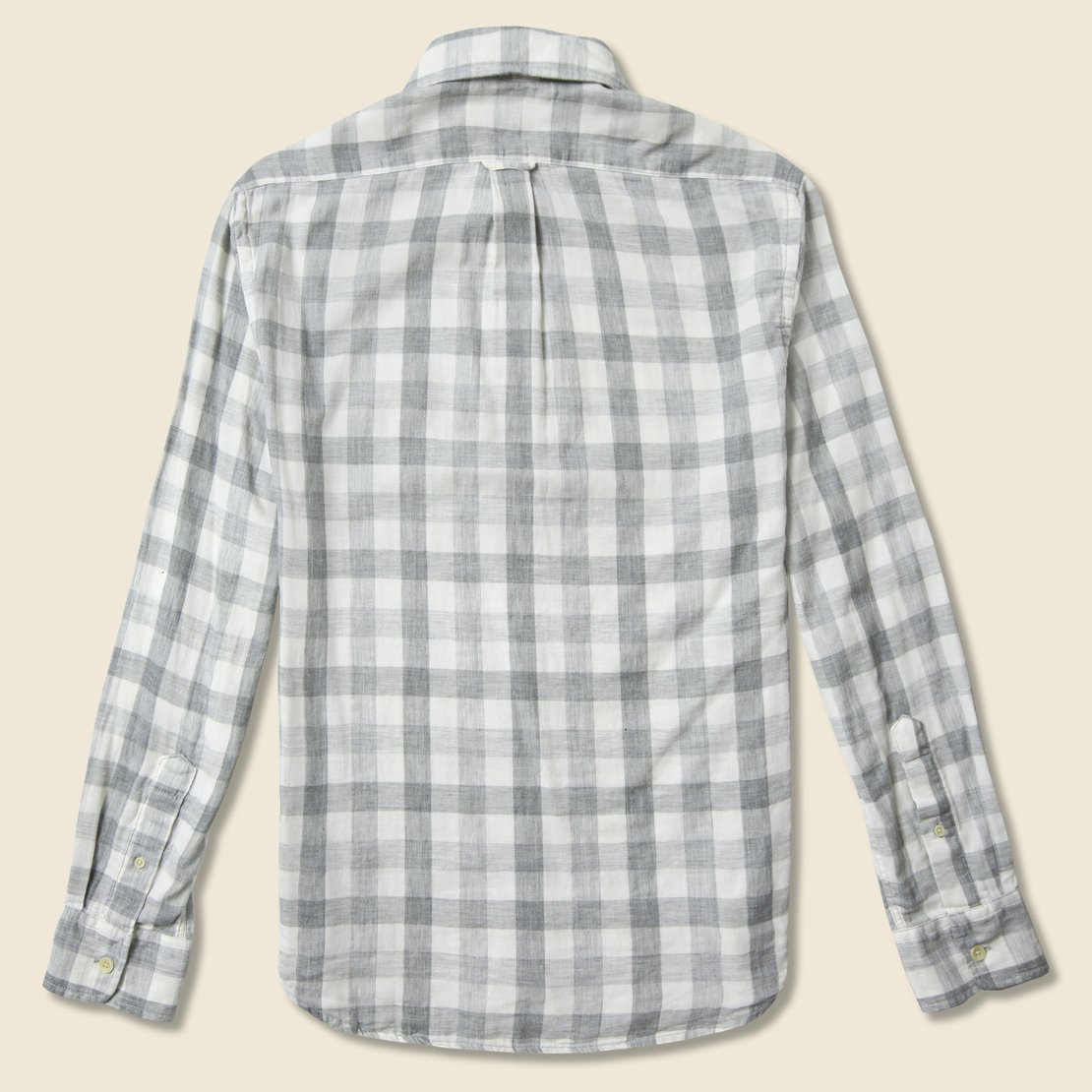 Durham Gingham Double Cloth Shirt - Heather Grey - Grayers - STAG Provisions - Tops - L/S Woven - Plaid