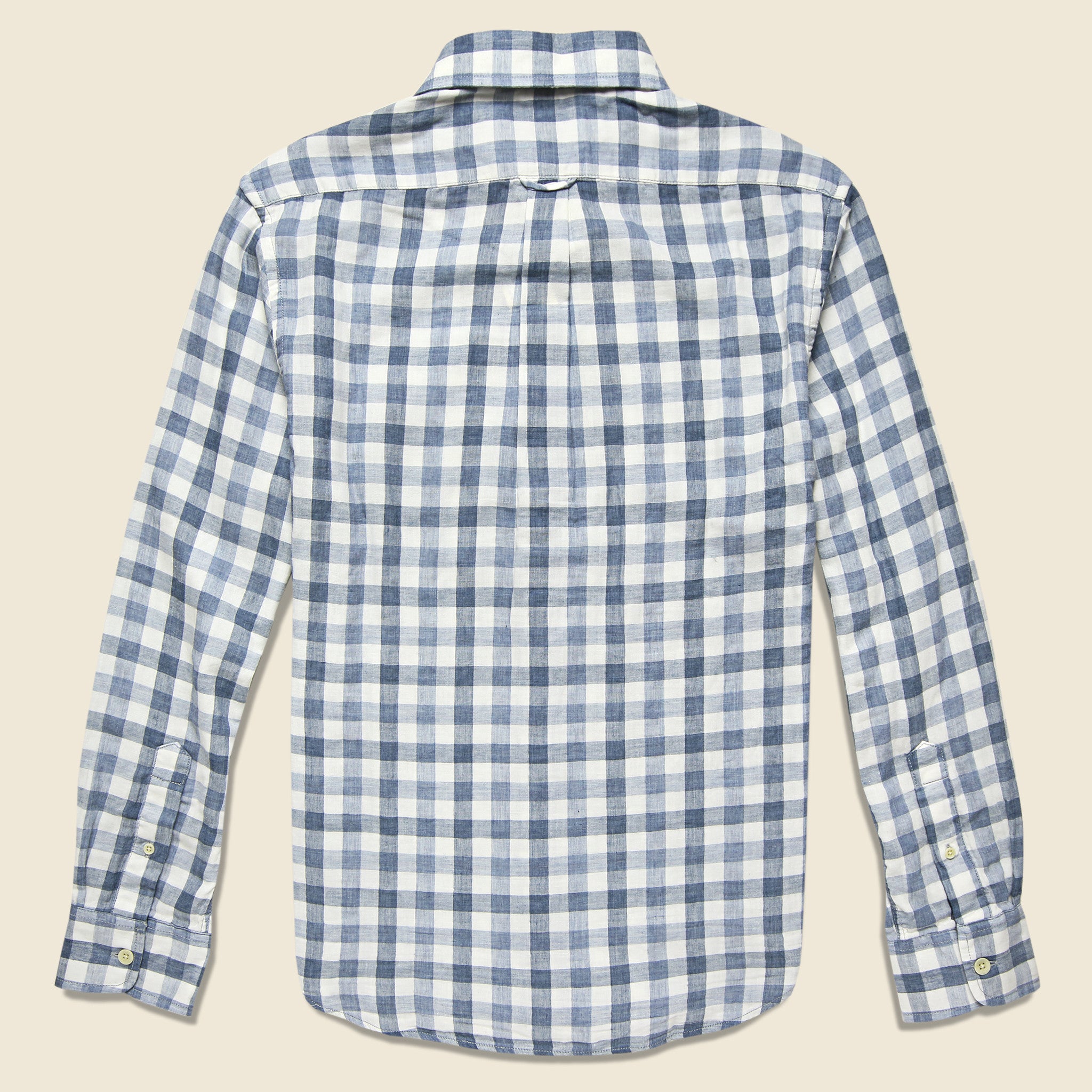 
                          Denby Double Cloth Shirt - Blue/Cream Gingham - Grayers - STAG Provisions - Tops - L/S Woven - Plaid
                        