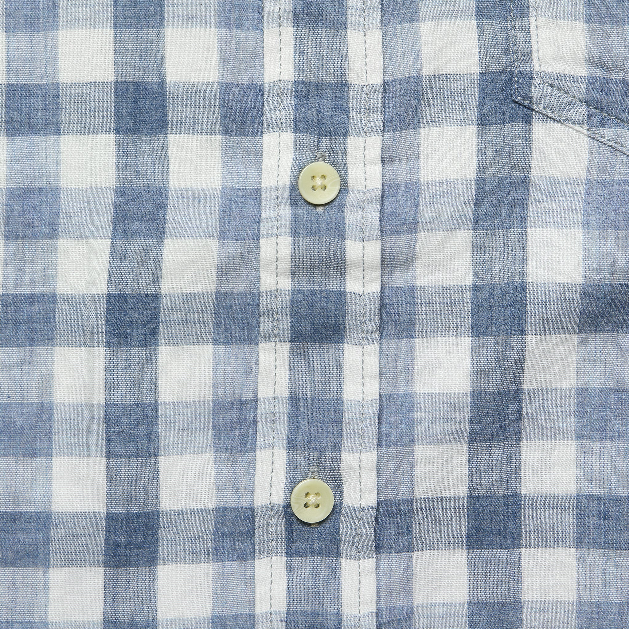 
                          Denby Double Cloth Shirt - Blue/Cream Gingham - Grayers - STAG Provisions - Tops - L/S Woven - Plaid
                        