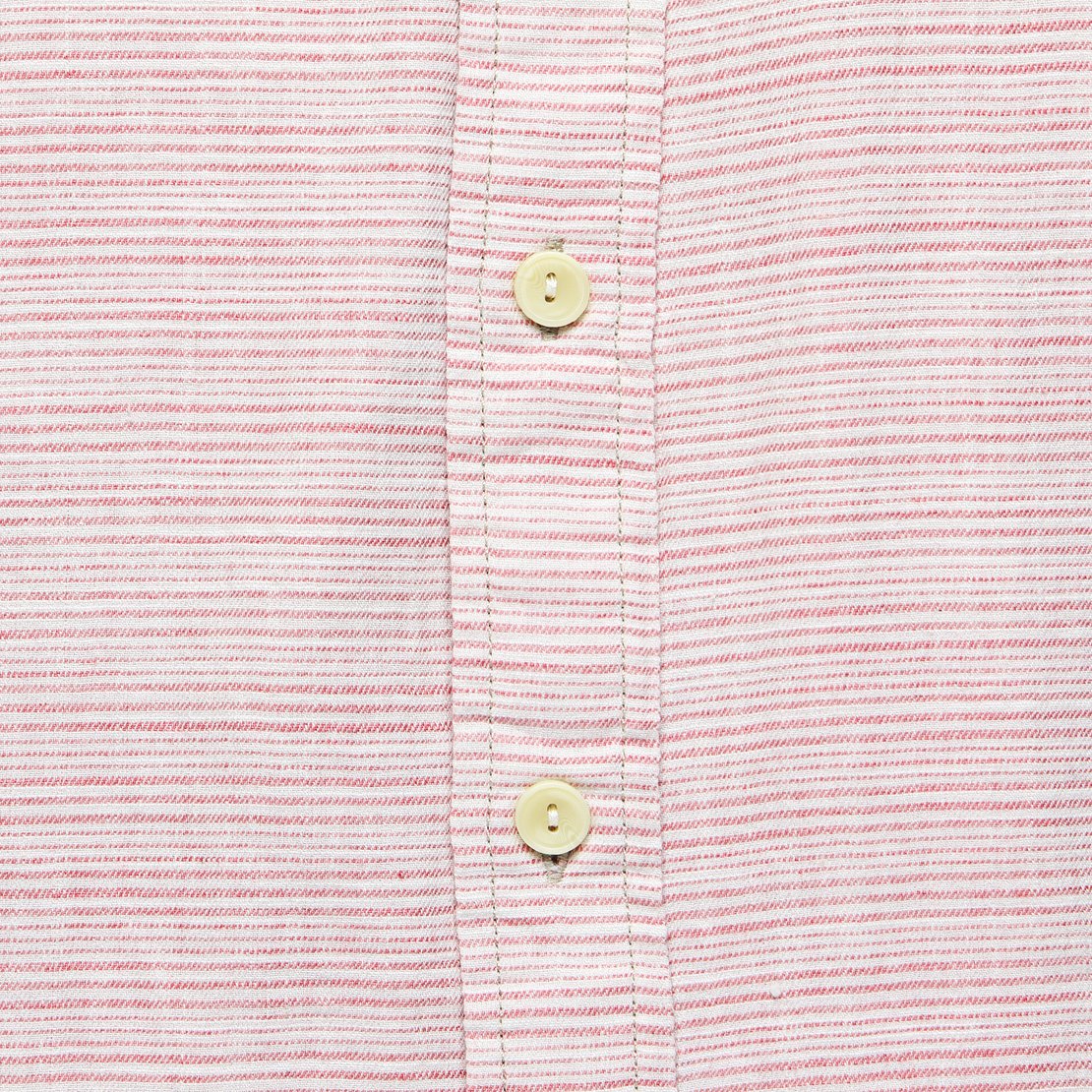 Horizon Summer Twill Shirt - Melon Cream Stripe