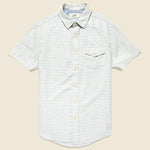 Horizon Summer Twill Shirt - Blue Cream Stripe - Grayers - STAG Provisions - Tops - S/S Woven - Stripe