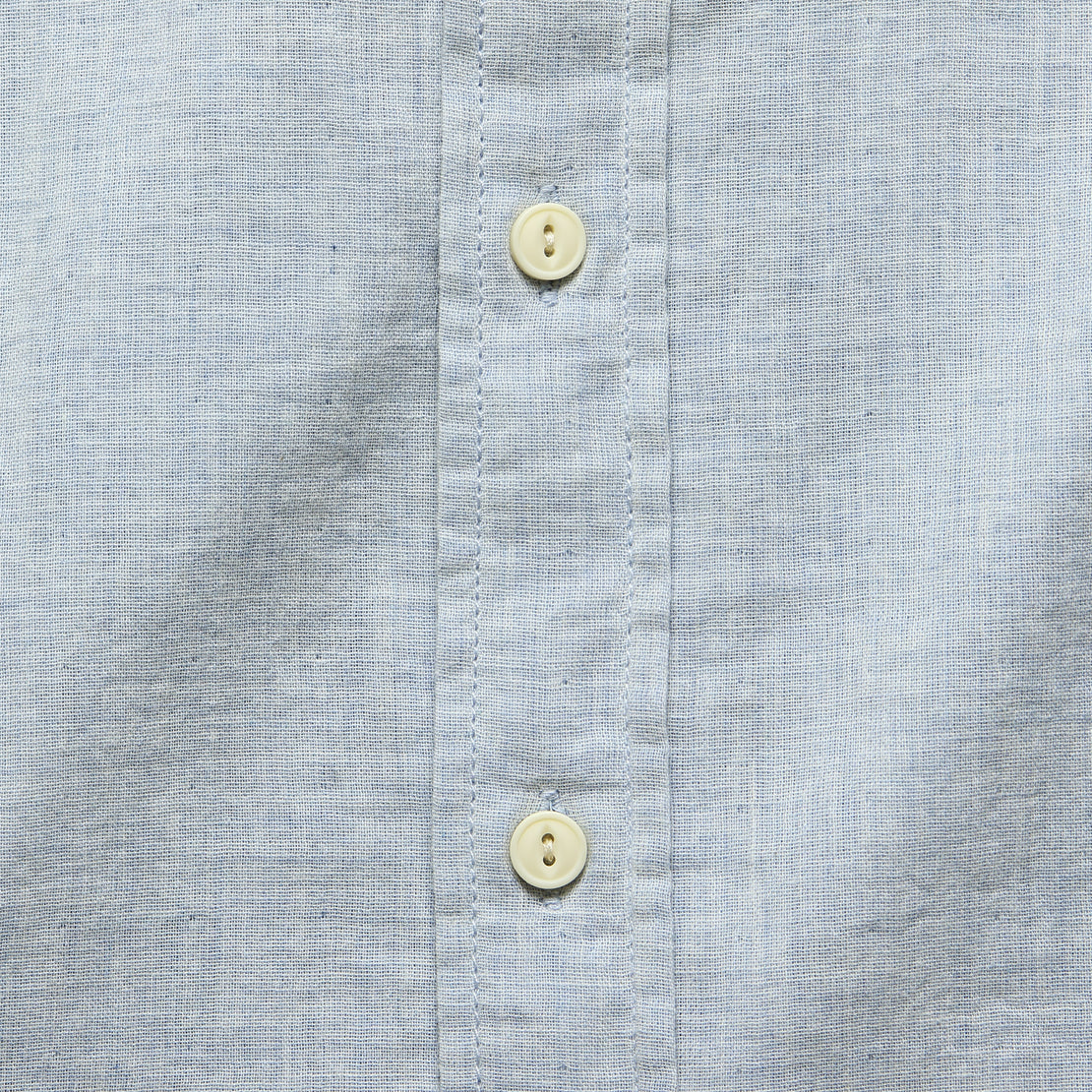 Hammond Double Cloth Shirt - Blue Heather