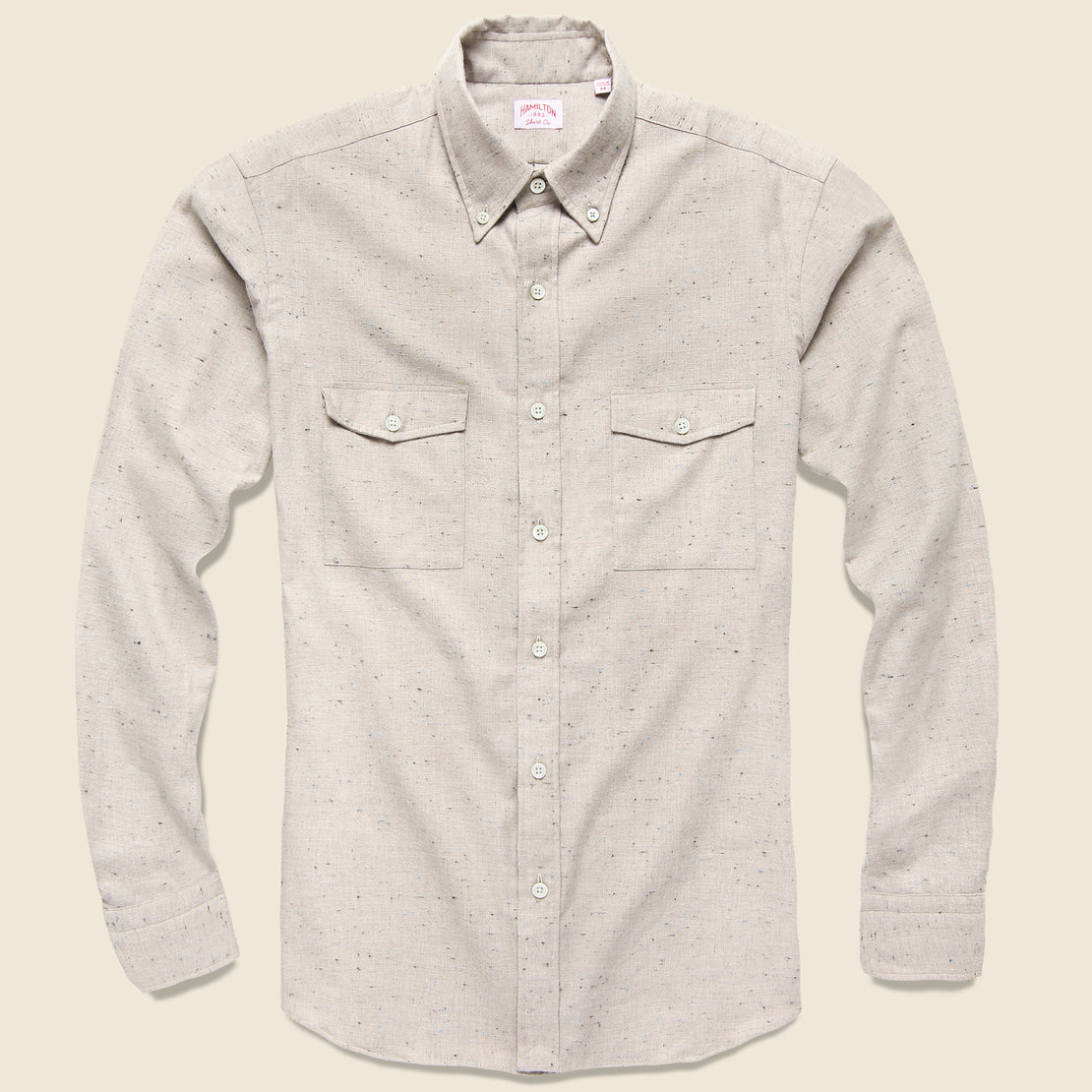 Hamilton Shirt Co. Twill Fleck Shirt - Tan