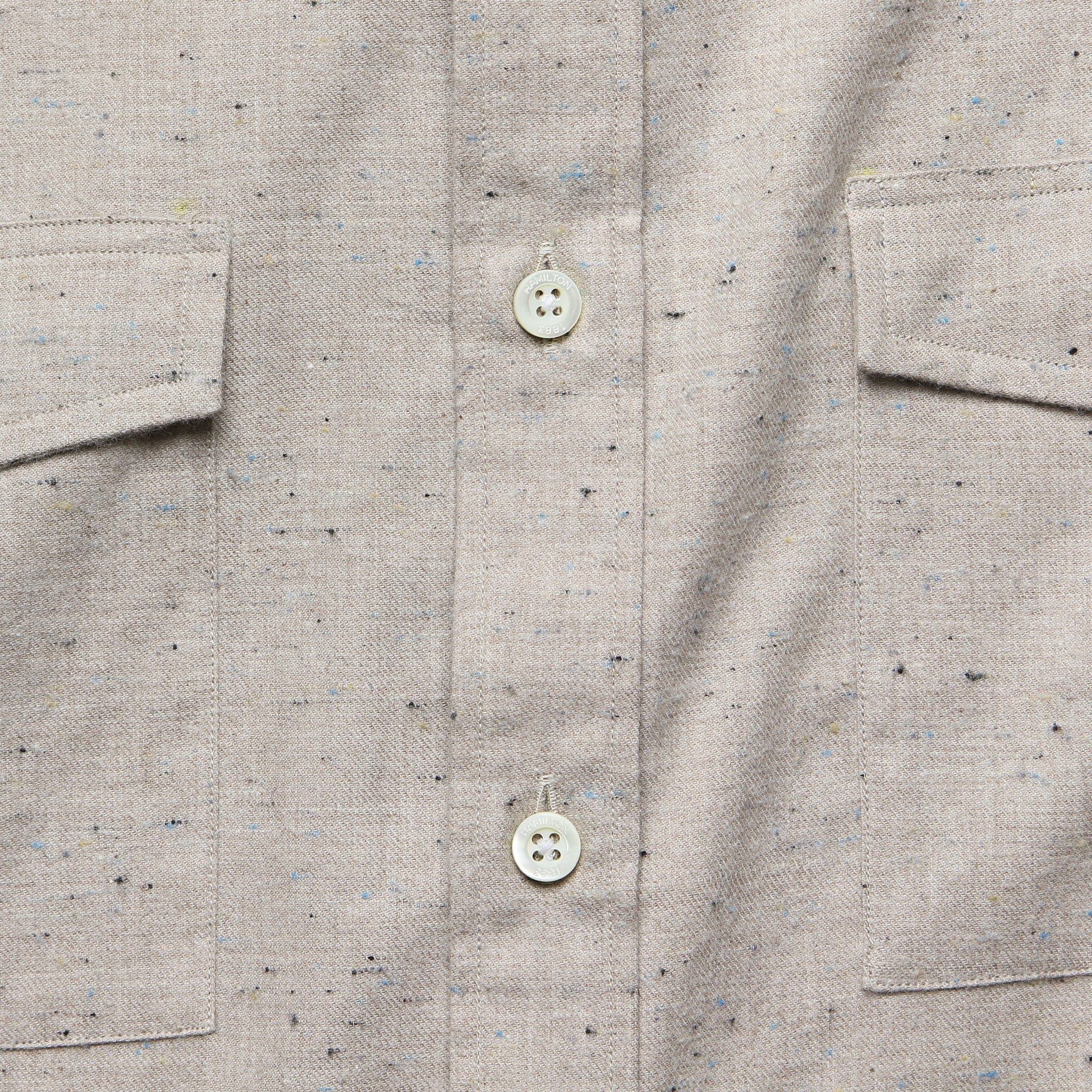 Twill Fleck Shirt - Tan - Hamilton Shirt Co. - STAG Provisions - Tops - L/S Woven - Fleck