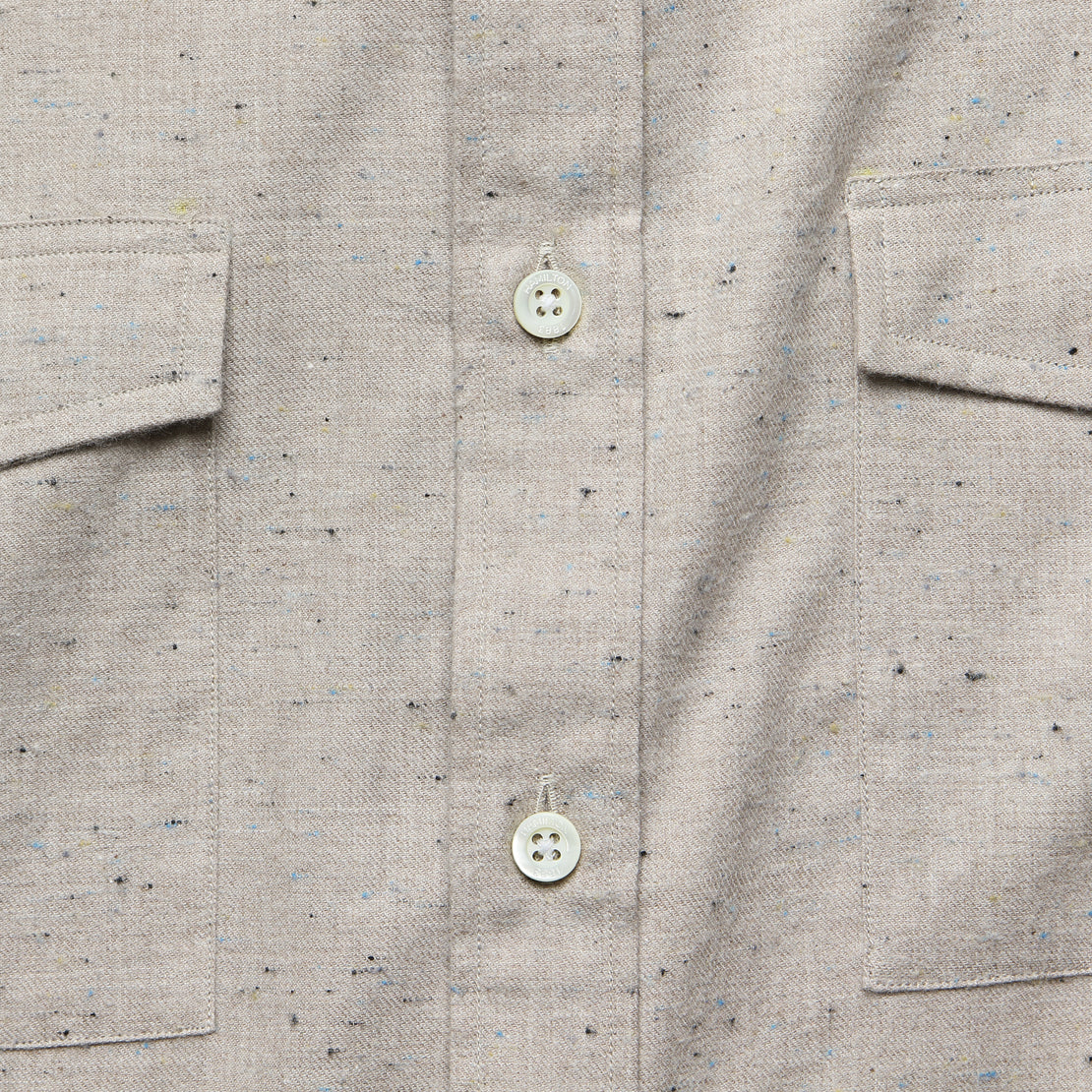 Twill Fleck Shirt - Tan - Hamilton Shirt Co. - STAG Provisions - Tops - L/S Woven - Fleck