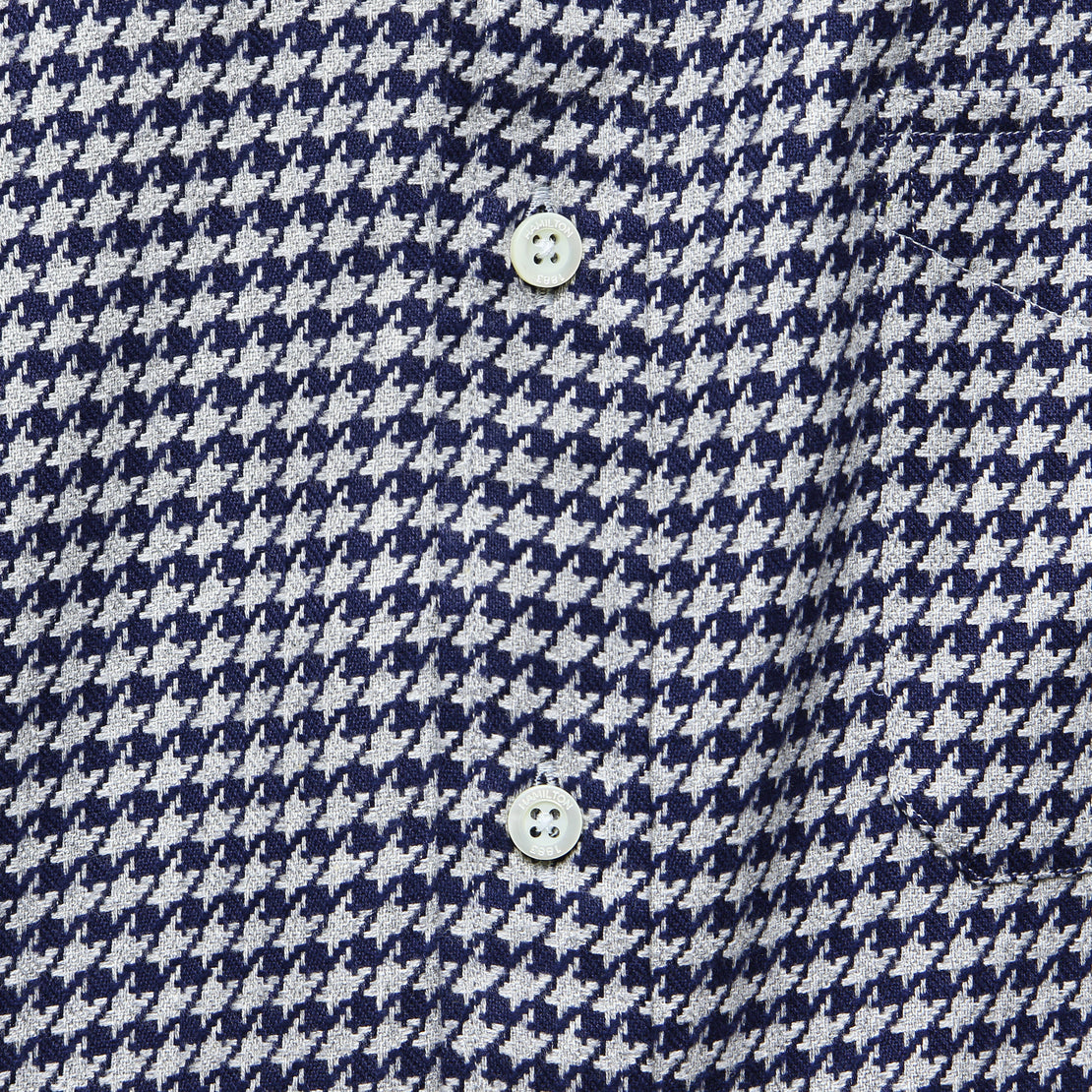 Houndstooth Shirt - Grey/Navy - Hamilton Shirt Co. - STAG Provisions - Tops - L/S Woven - Other Pattern