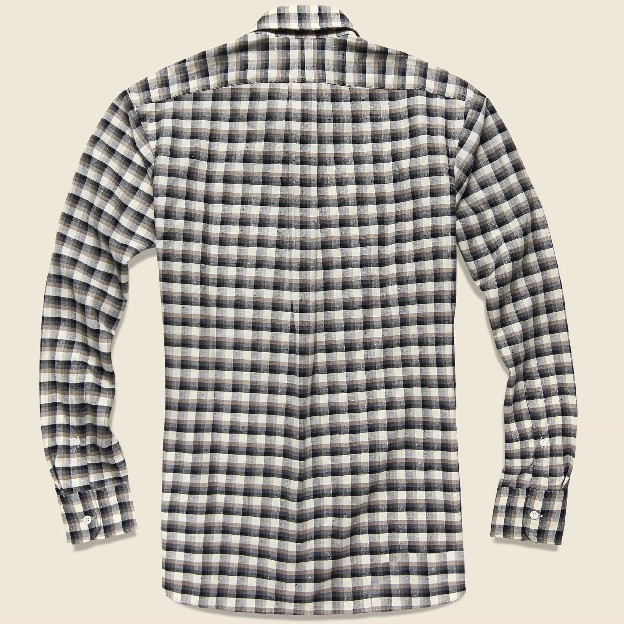 Twill Plaid Shirt - Brown/Cream - Hamilton Shirt Co. - STAG Provisions - Tops - L/S Woven - Plaid
