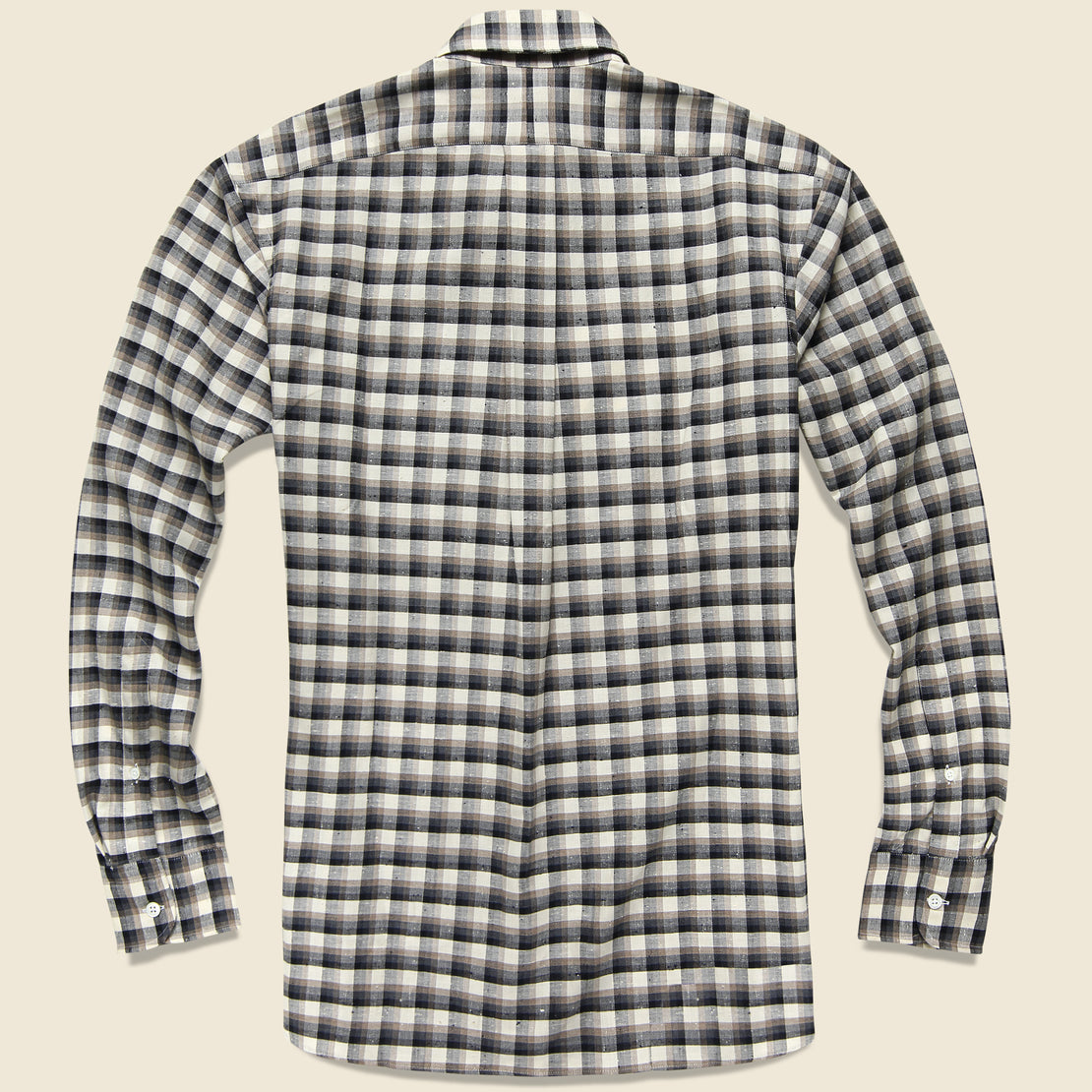 Twill Plaid Shirt - Brown/Cream - Hamilton Shirt Co. - STAG Provisions - Tops - L/S Woven - Plaid