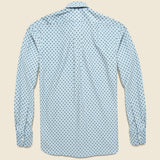 Printed Corduroy Shirt - Blue/Navy - Hamilton Shirt Co. - STAG Provisions - Tops - L/S Woven - Other Pattern