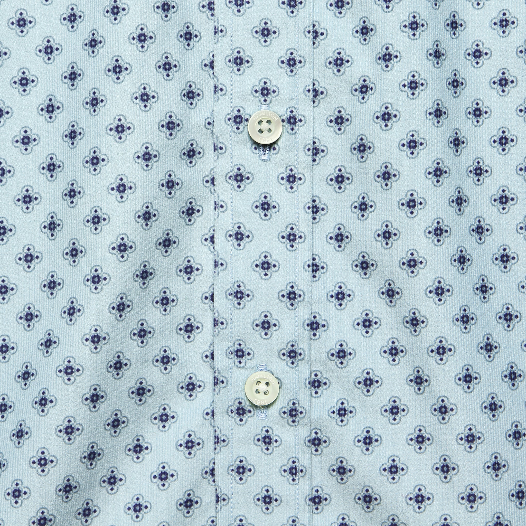 Printed Corduroy Shirt - Blue/Navy - Hamilton Shirt Co. - STAG Provisions - Tops - L/S Woven - Other Pattern