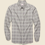 Textured Plaid Flannel - Grey - Hamilton Shirt Co. - STAG Provisions - Tops - L/S Woven - Plaid