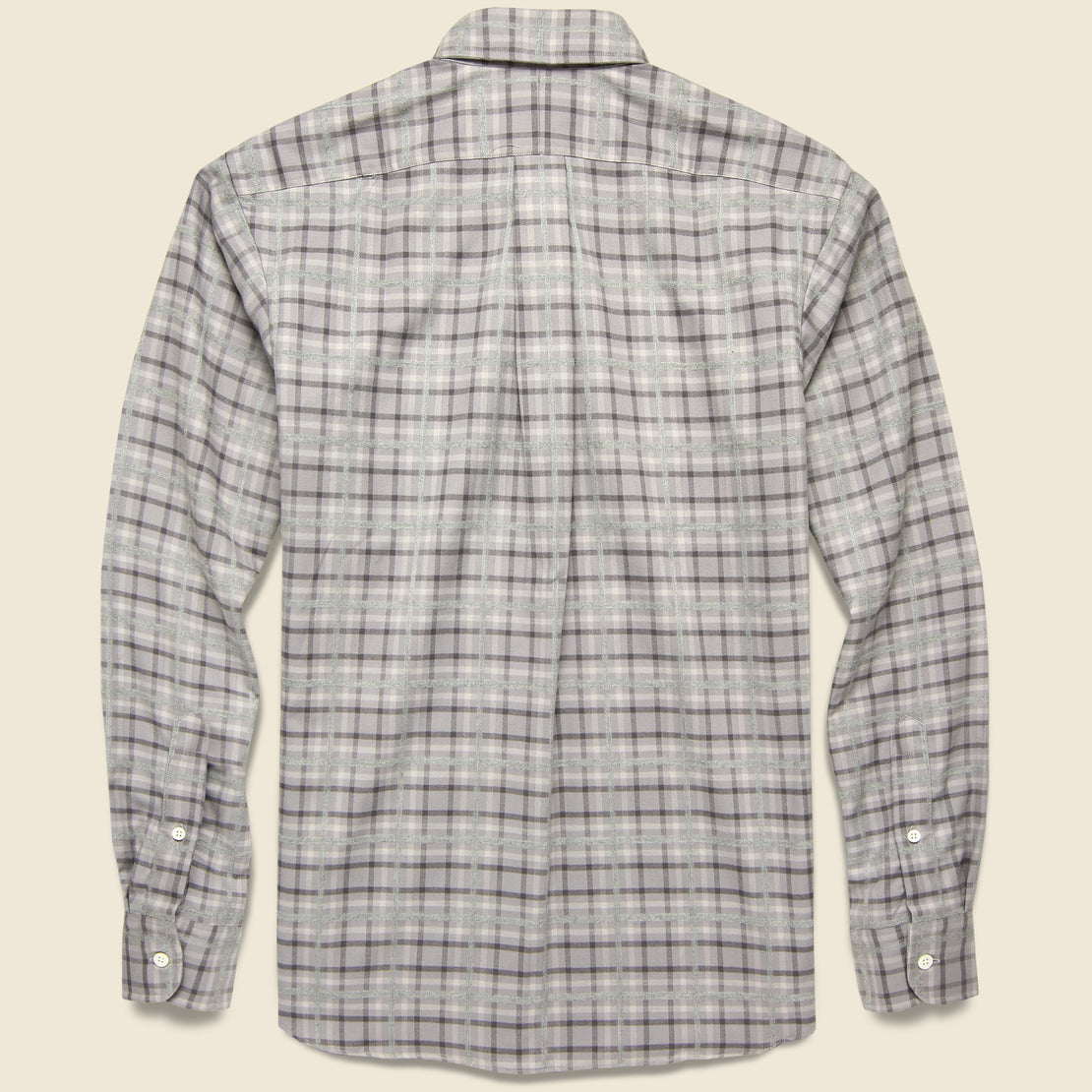 Textured Plaid Flannel - Grey - Hamilton Shirt Co. - STAG Provisions - Tops - L/S Woven - Plaid