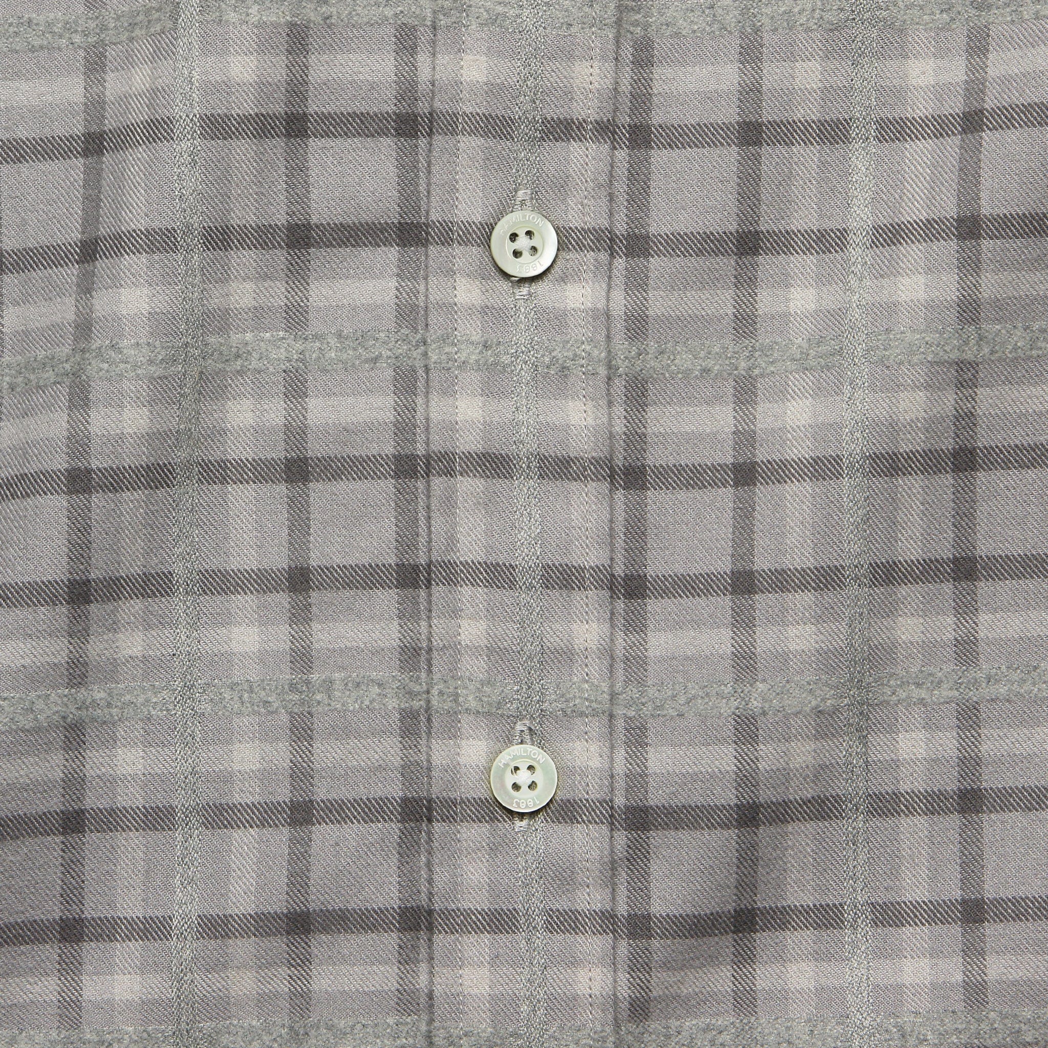 
                          Textured Plaid Flannel - Grey - Hamilton Shirt Co. - STAG Provisions - Tops - L/S Woven - Plaid
                        