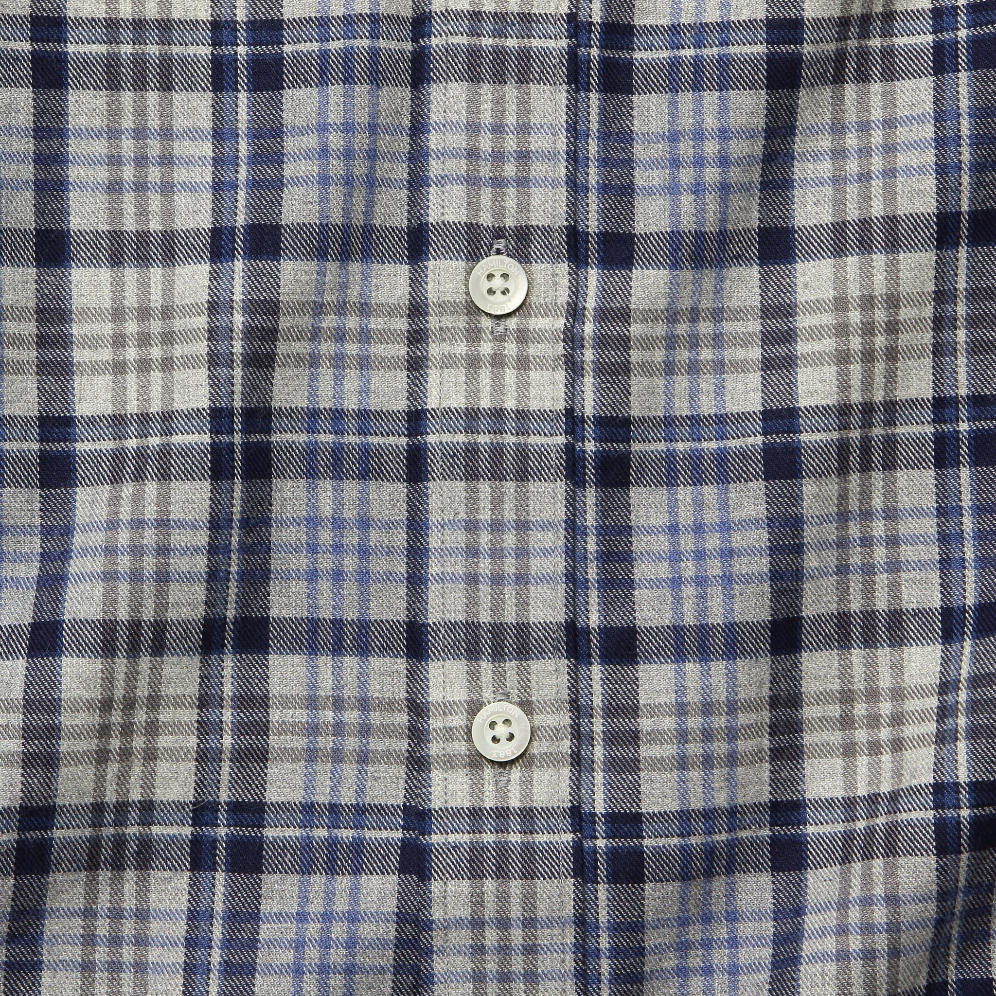 
                          Plaid Flannel - Navy/Grey - Hamilton Shirt Co. - STAG Provisions - Tops - L/S Woven - Plaid
                        