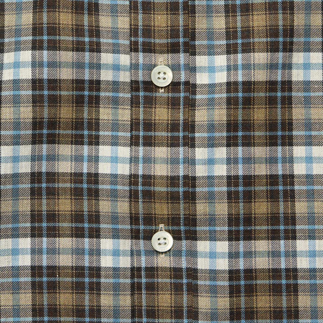 Plaid Flannel - Brown - Hamilton Shirt Co. - STAG Provisions - Tops - L/S Woven - Plaid