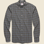 Check Brushed Flannel Shirt - Charcoal/Tan/Cream - Hamilton Shirt Co. - STAG Provisions - Tops - L/S Woven - Plaid