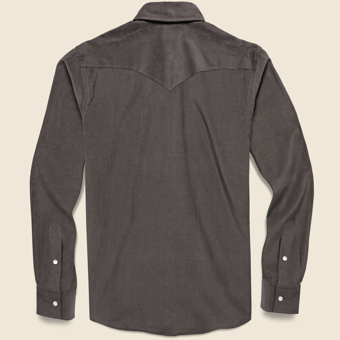Micro Corduroy Western Shirt - Brown - Hamilton Shirt Co. - STAG Provisions - Tops - L/S Woven - Corduroy