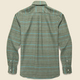 Brushed Houndstooth Shirt - Olive/Black - Hamilton Shirt Co. - STAG Provisions - Tops - L/S Woven - Other Pattern