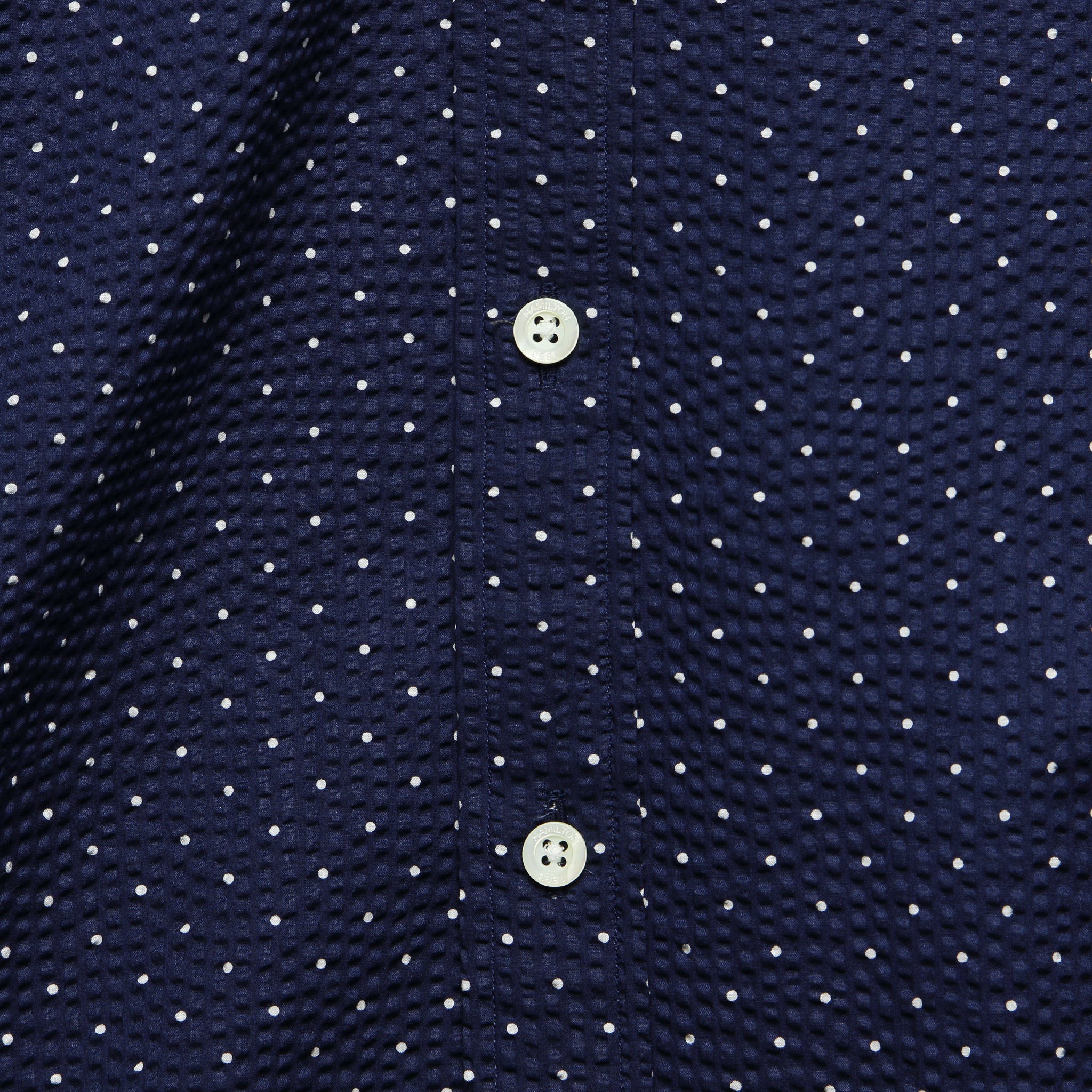 
                          Hamilton - L/S Dot Print Seersucker Shirt, SS19 - Hamilton Shirt Co. - STAG Provisions - Tops - L/S Woven - Dot
                        