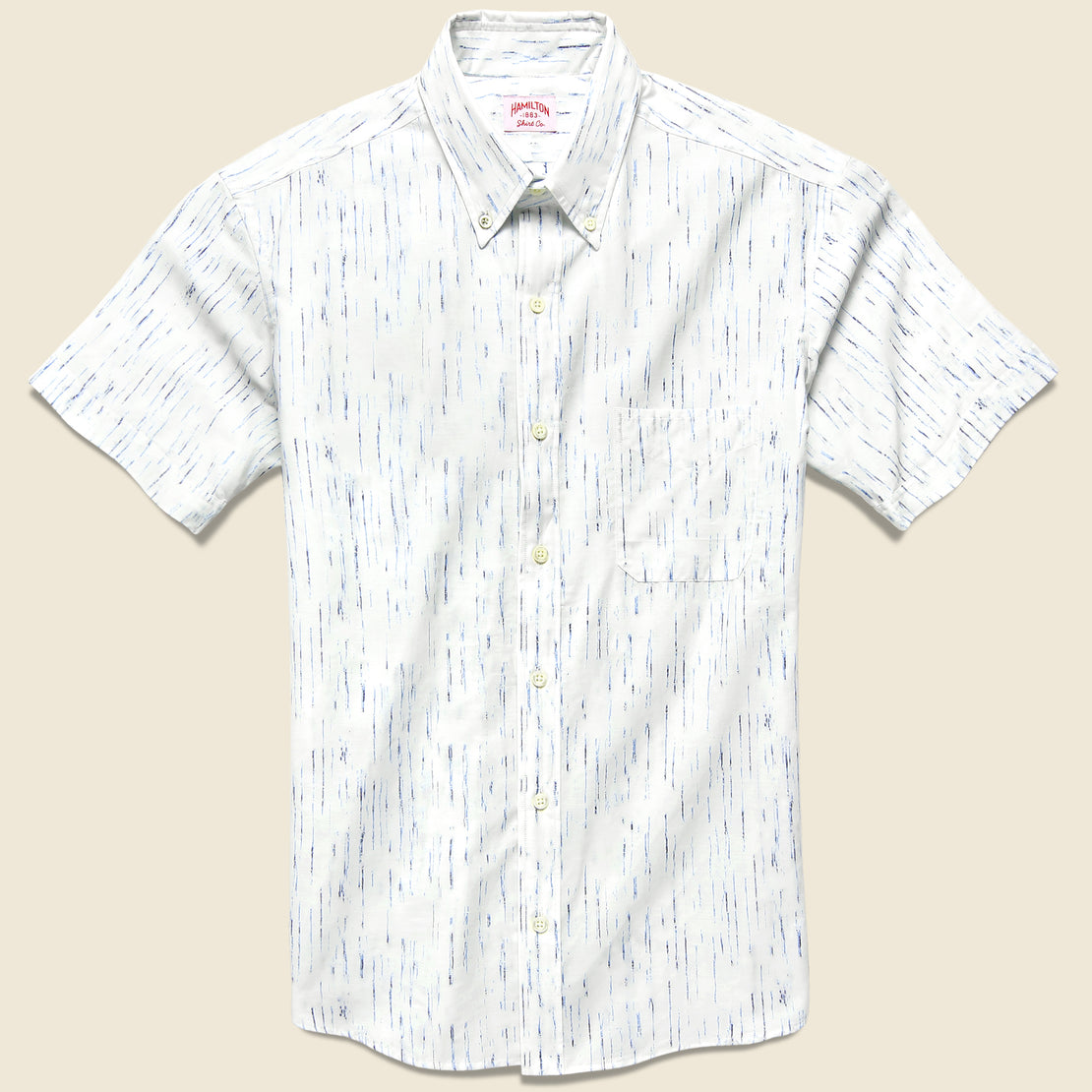Hamilton Shirt Co. Hamilton - S/S Fleck Stripe Shirt, SS19