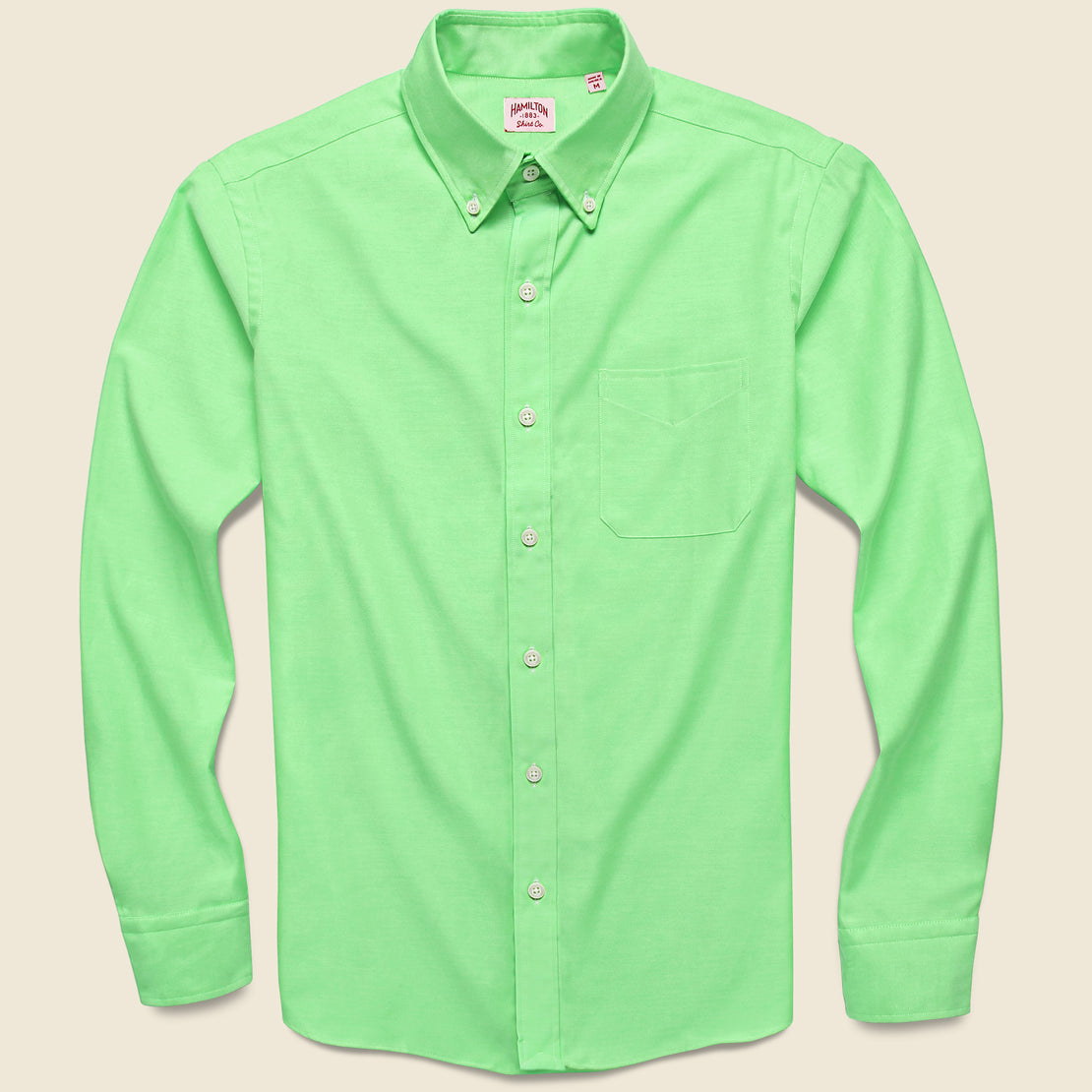 Hamilton Shirt Co. Neon Oxford Shirt - Green