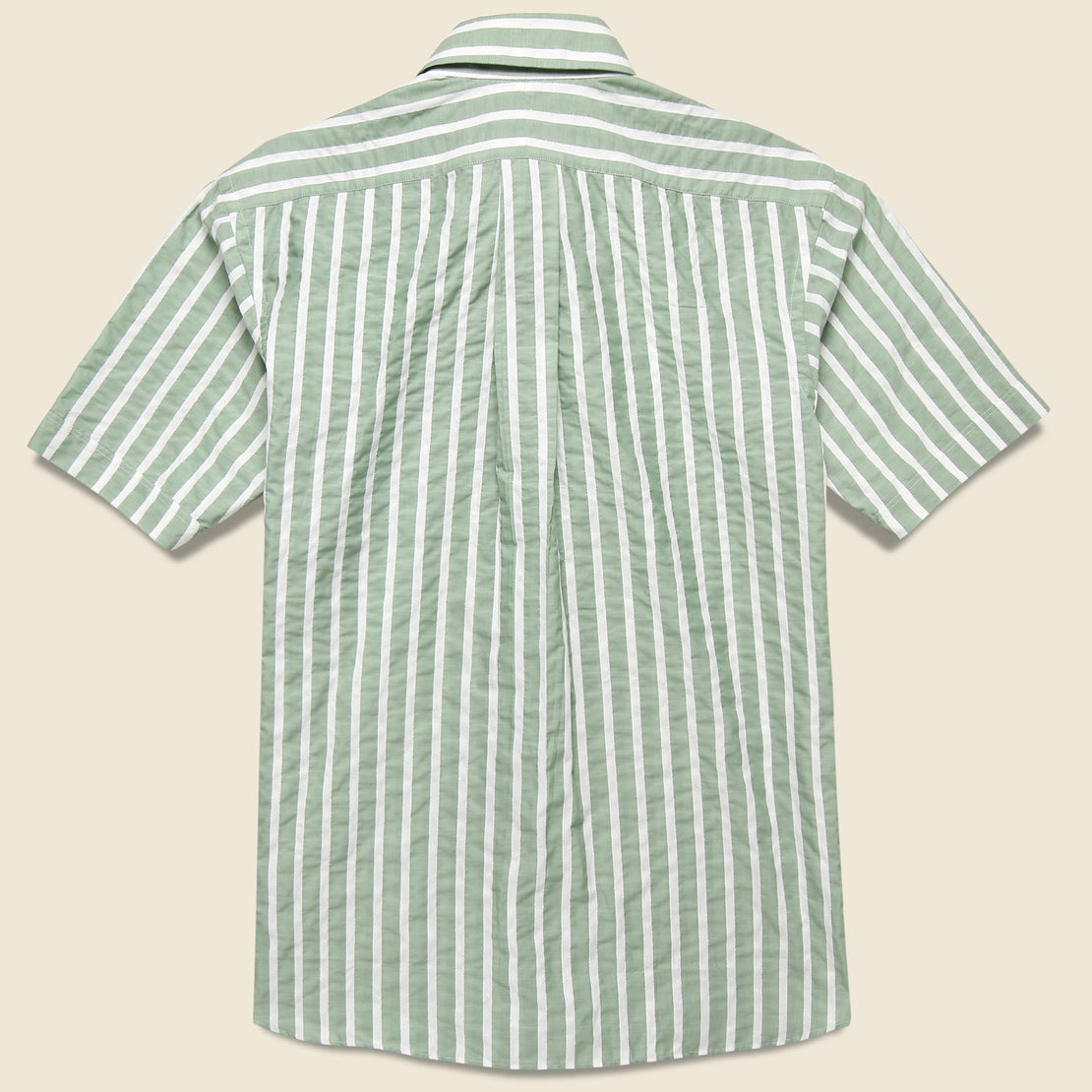 Textured Stripe Shirt - Sage/White - Hamilton Shirt Co. - STAG Provisions - Tops - S/S Woven - Stripe