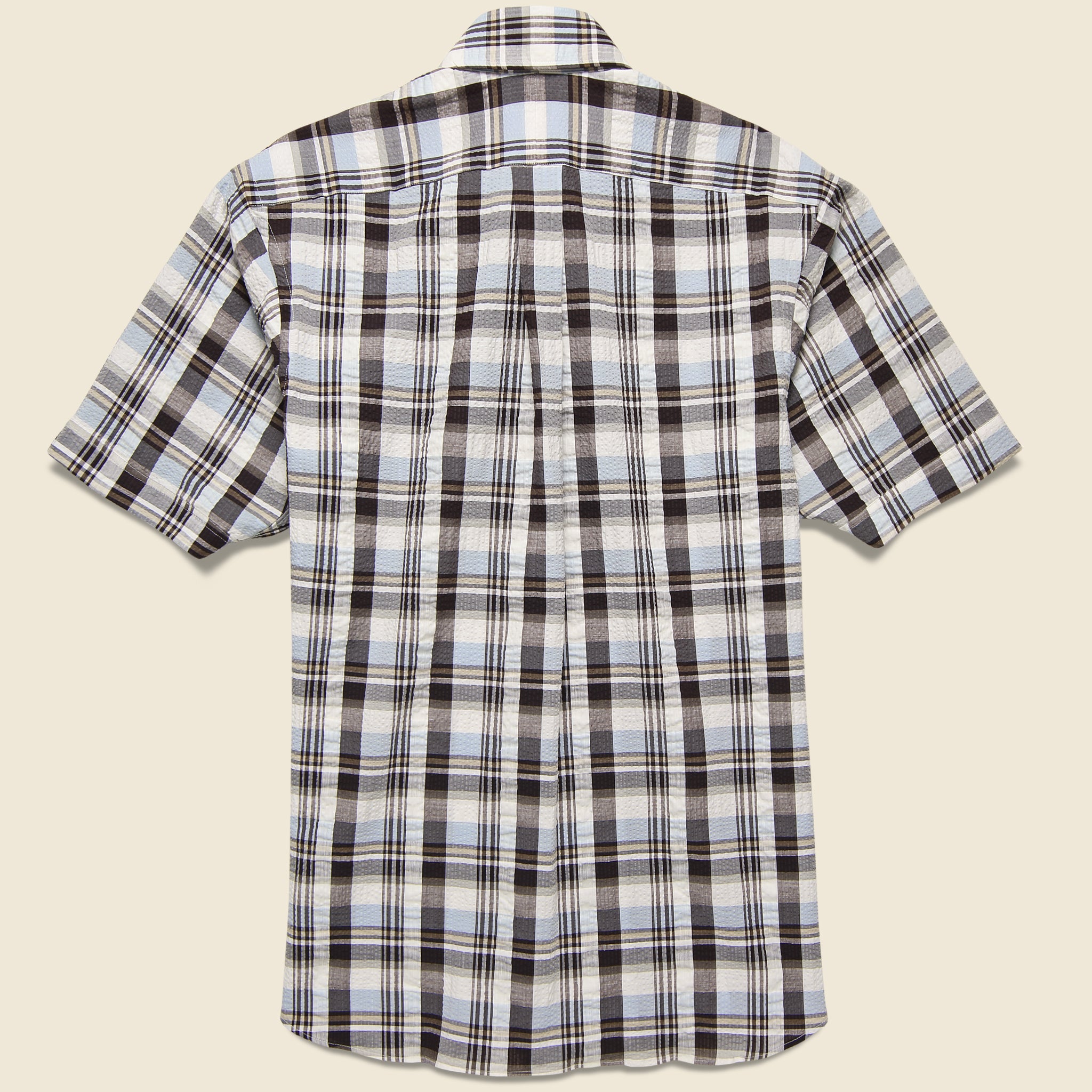 
                          Plaid Seersucker Shirt - Brown/Grey - Hamilton Shirt Co. - STAG Provisions - Tops - S/S Woven - Plaid
                        