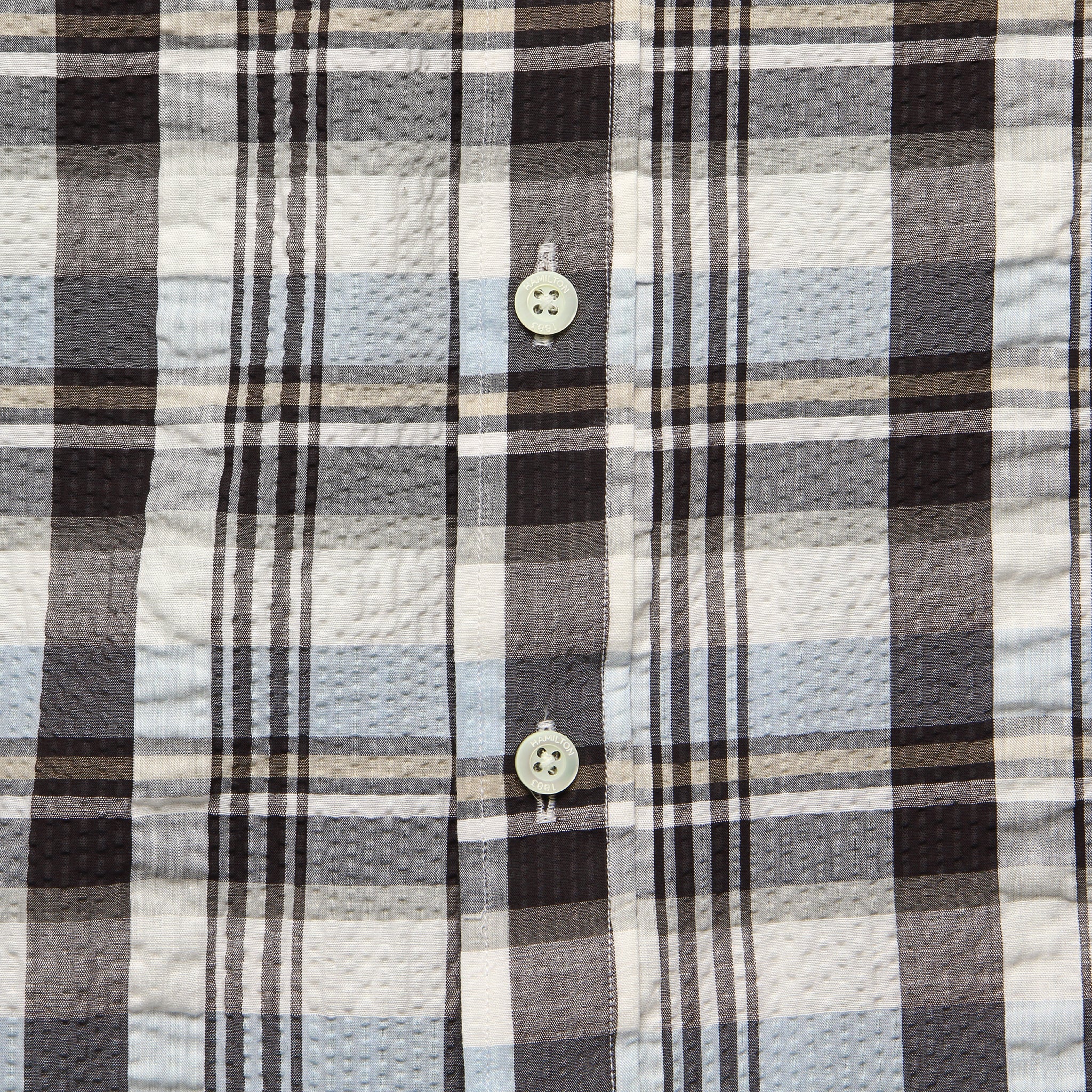 
                          Plaid Seersucker Shirt - Brown/Grey - Hamilton Shirt Co. - STAG Provisions - Tops - S/S Woven - Plaid
                        