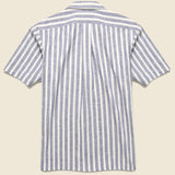 Stripe Chambray Camp Shirt - Blue/White - Hamilton Shirt Co. - STAG Provisions - Tops - S/S Woven - Stripe