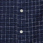 Crinkled Check Shirt - Navy/White - Hamilton Shirt Co. - STAG Provisions - Tops - S/S Woven - Seersucker