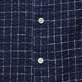 Crinkled Check Shirt - Navy/White - Hamilton Shirt Co. - STAG Provisions - Tops - S/S Woven - Seersucker