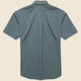 Striped Seersucker Shirt - Green/Grey - Hamilton Shirt Co. - STAG Provisions - Tops - S/S Woven - Seersucker
