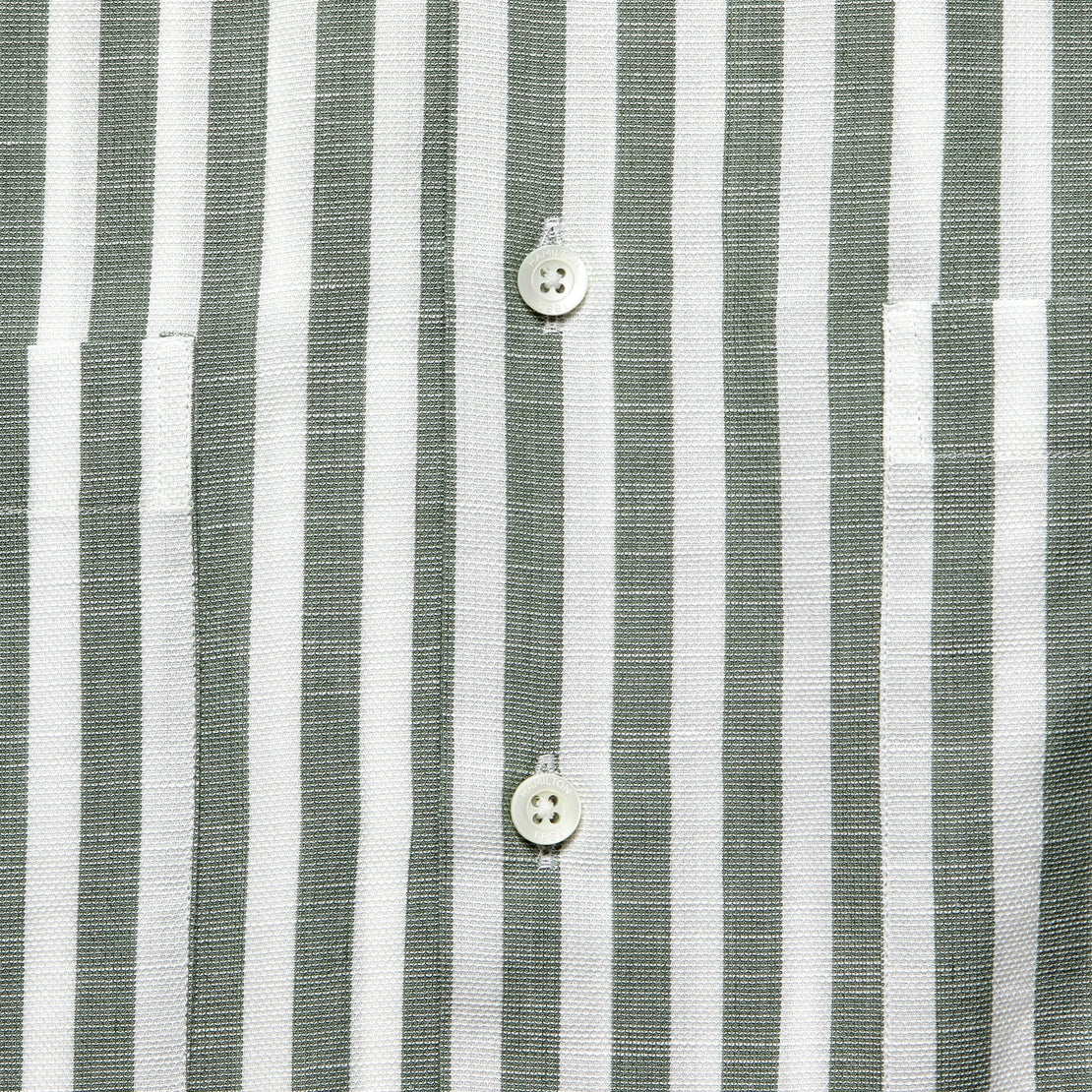 Bengal Stripe Guayabera - Green/White - Hamilton Shirt Co. - STAG Provisions - Tops - S/S Woven - Stripe