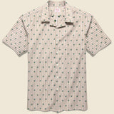 Bengal Stripe Palm Oxford - Tan/White/Green - Hamilton Shirt Co. - STAG Provisions - Tops - S/S Woven - Other Pattern