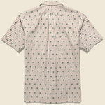 Bengal Stripe Palm Oxford - Tan/White/Green - Hamilton Shirt Co. - STAG Provisions - Tops - S/S Woven - Other Pattern