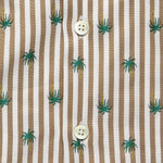 Bengal Stripe Palm Oxford - Tan/White/Green - Hamilton Shirt Co. - STAG Provisions - Tops - S/S Woven - Other Pattern