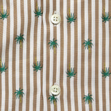 Bengal Stripe Palm Oxford - Tan/White/Green - Hamilton Shirt Co. - STAG Provisions - Tops - S/S Woven - Other Pattern