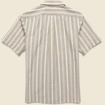 Textured Stripe Shirt - Tan/White - Hamilton Shirt Co. - STAG Provisions - Tops - S/S Woven - Stripe