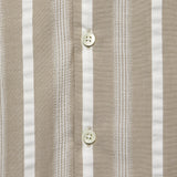 Textured Stripe Shirt - Tan/White - Hamilton Shirt Co. - STAG Provisions - Tops - S/S Woven - Stripe