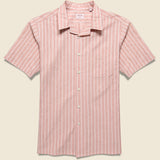 Textured Stripe Shirt - Pink/White - Hamilton Shirt Co. - STAG Provisions - Tops - S/S Woven - Stripe
