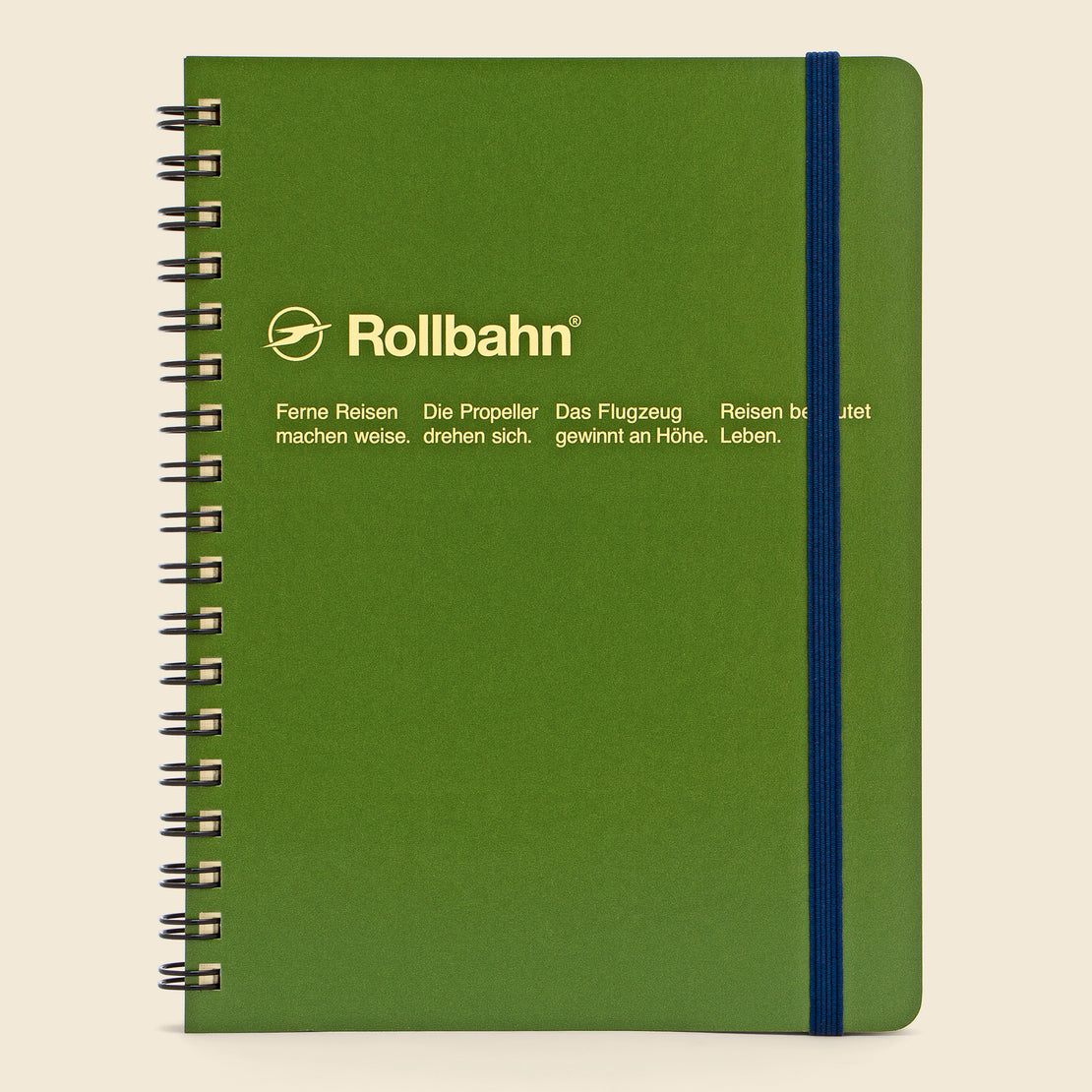 Paper Goods Olive Rollbahn Spiral Notebook