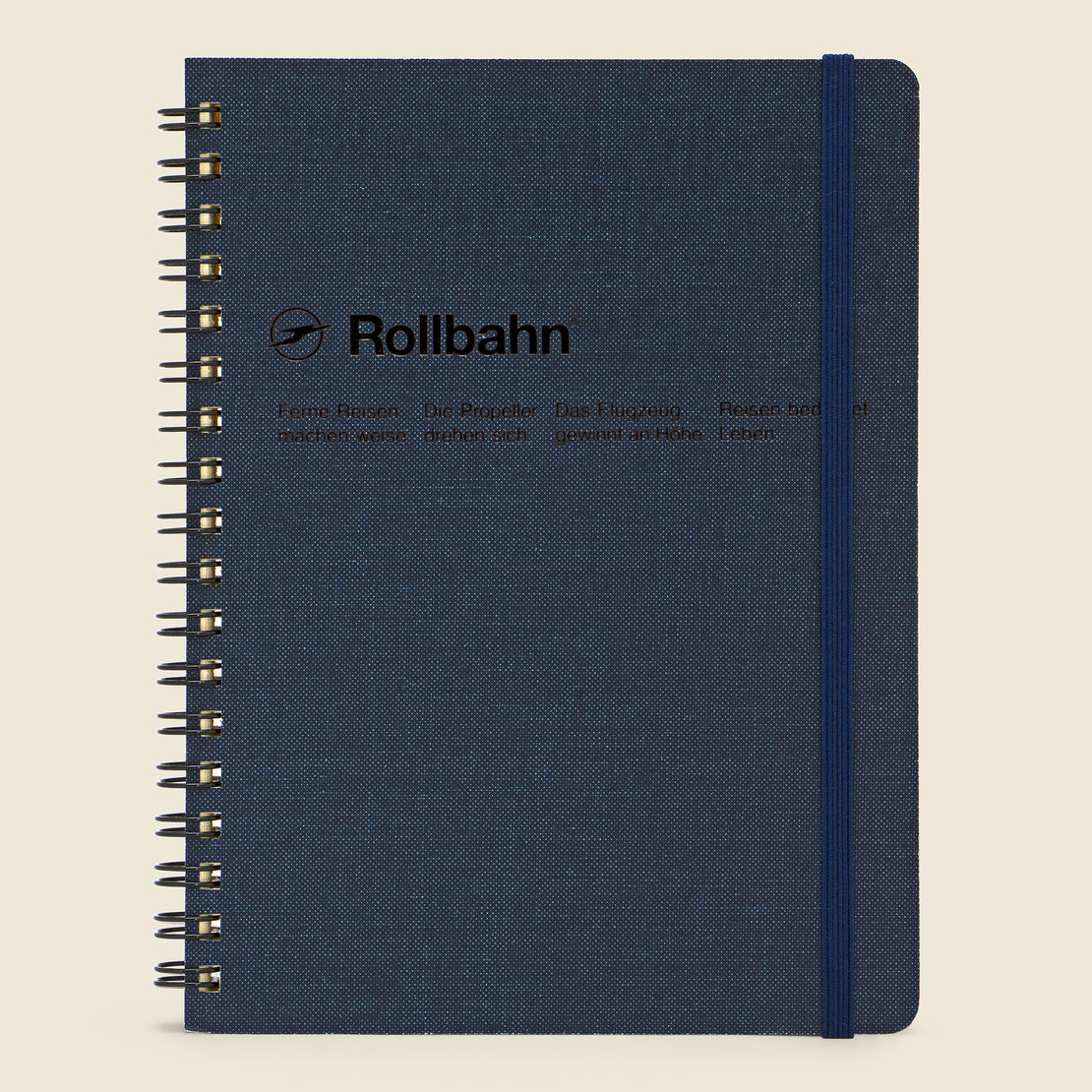 Paper Goods Rollbahn Spiral Notebook - Dark Blue