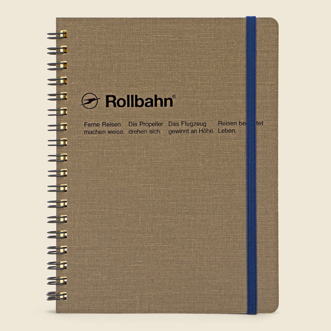 Paper Goods Rollbahn Spiral Notebook - Greige