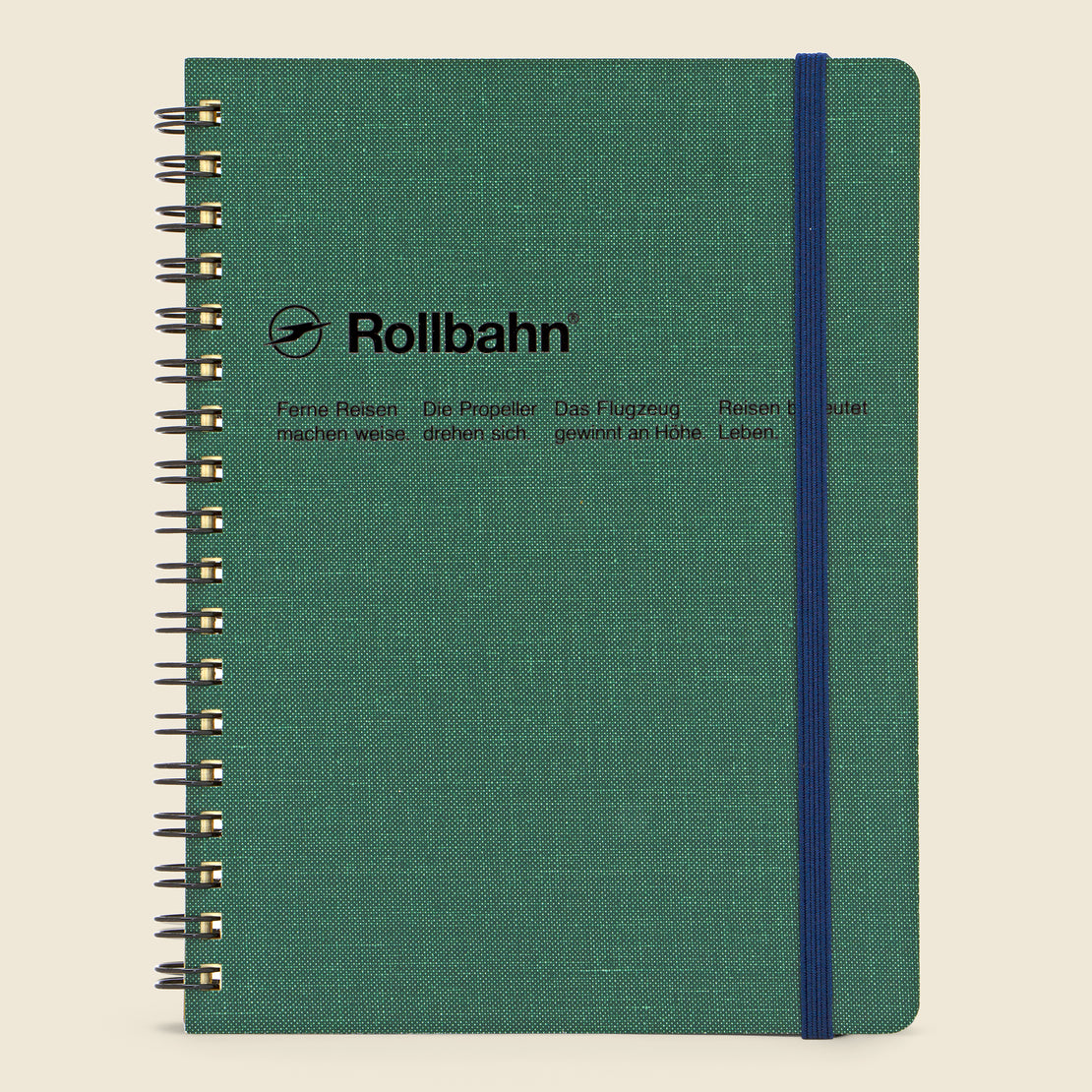 Paper Goods Rollbahn Spiral Notebook - Green