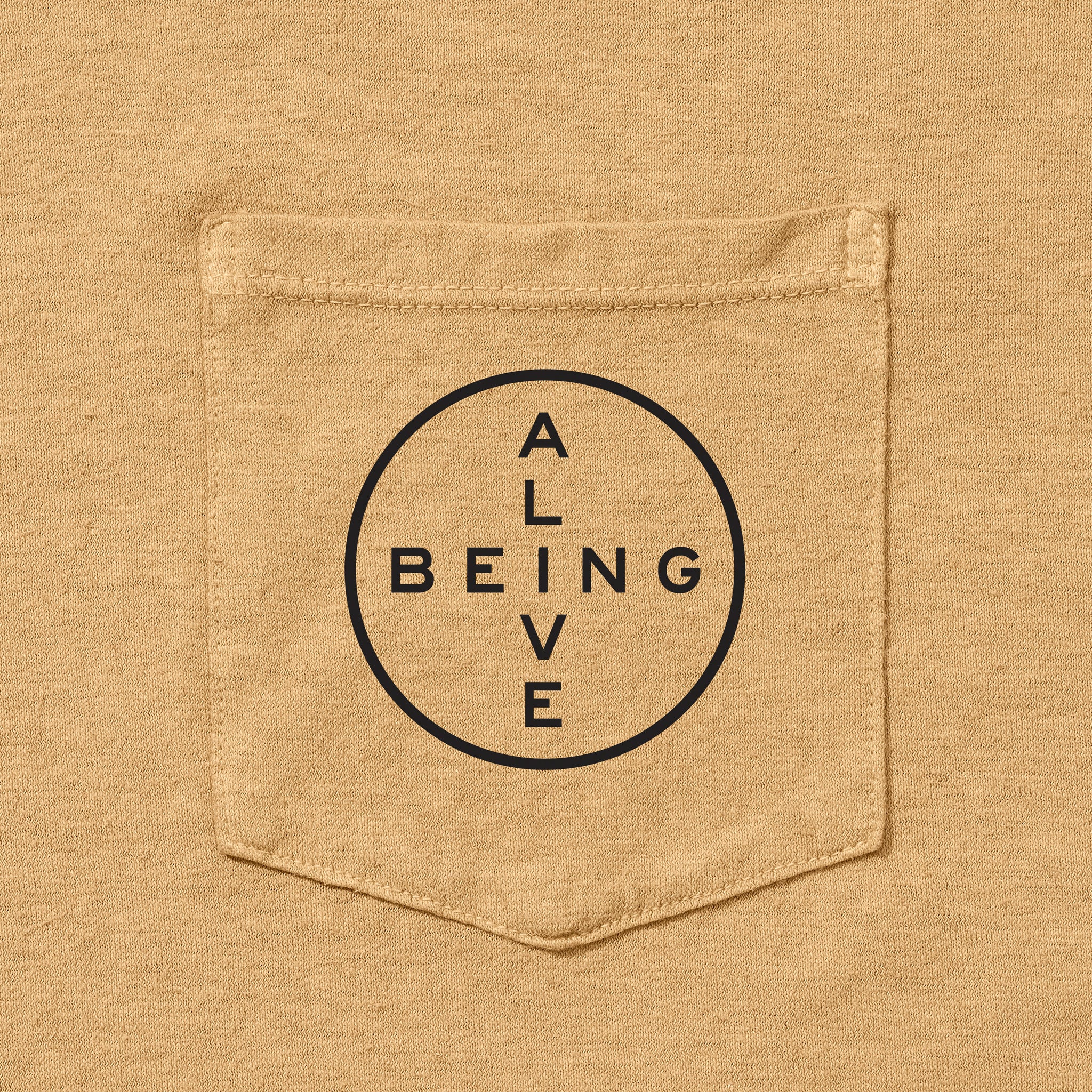 
                          Being Alive Tee - Tan - House of LAND - STAG Provisions - Tops - S/S Tee
                        